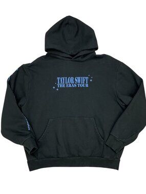Taylor Swift The Eras Tour Vigilante Live Photo Hoodie Sweatshirt L Black